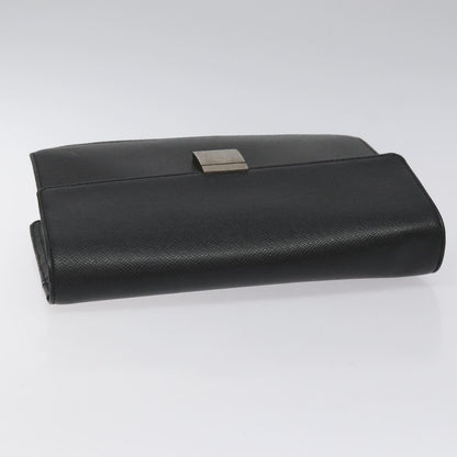 Louis Vuitton S Lock A4 Wristlet Pouch Macassar Monogram Canvas, BLACK, LEATHER, Clutche & pouche