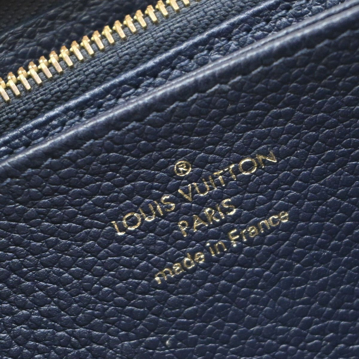Louis Vuitton Zippy Wallet NM Leather Empreinte, NAVY, LEATHER, Wallets