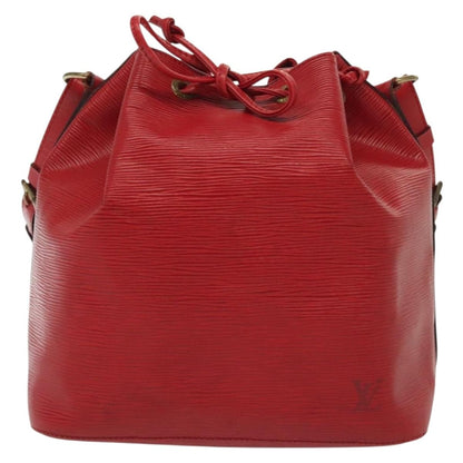 Louis Vuitton Petit Noe Handbag Epi Leather, RED, LEATHER, Shoulder bag