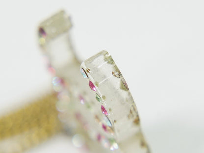 Chanel Rainbow CC Pendant Necklace Metal and Crystals, GOLD, GOLD_PLATED, Necklace