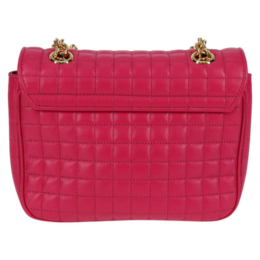 Celine C Bag Quilted Leather, PINK, LEATHER, Handbag