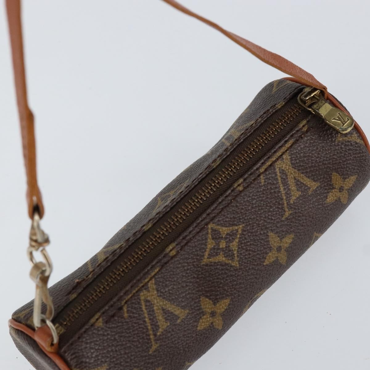 Louis Vuitton Papillon Pochette Monogram Canvas, BROWN, CANVAS, Clutche & pouche