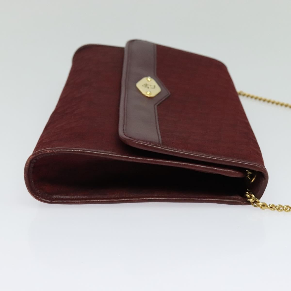 Christian Dior Vintage Trotteur Chain shoulder bag Canvas, RED, CANVAS, Shoulder bag