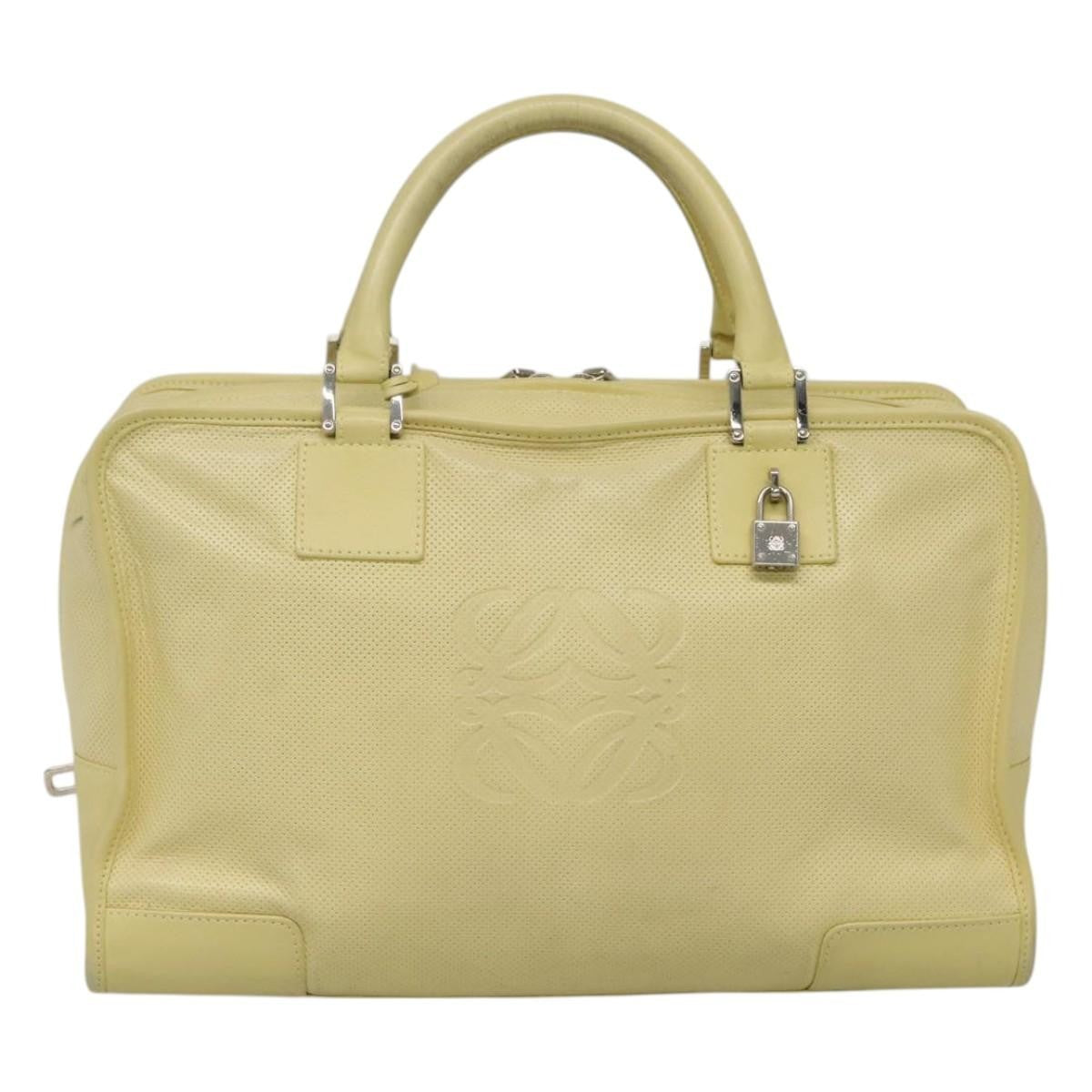 Loewe Amazona NM Bag Leather, YELLOW, LEATHER, Handbag