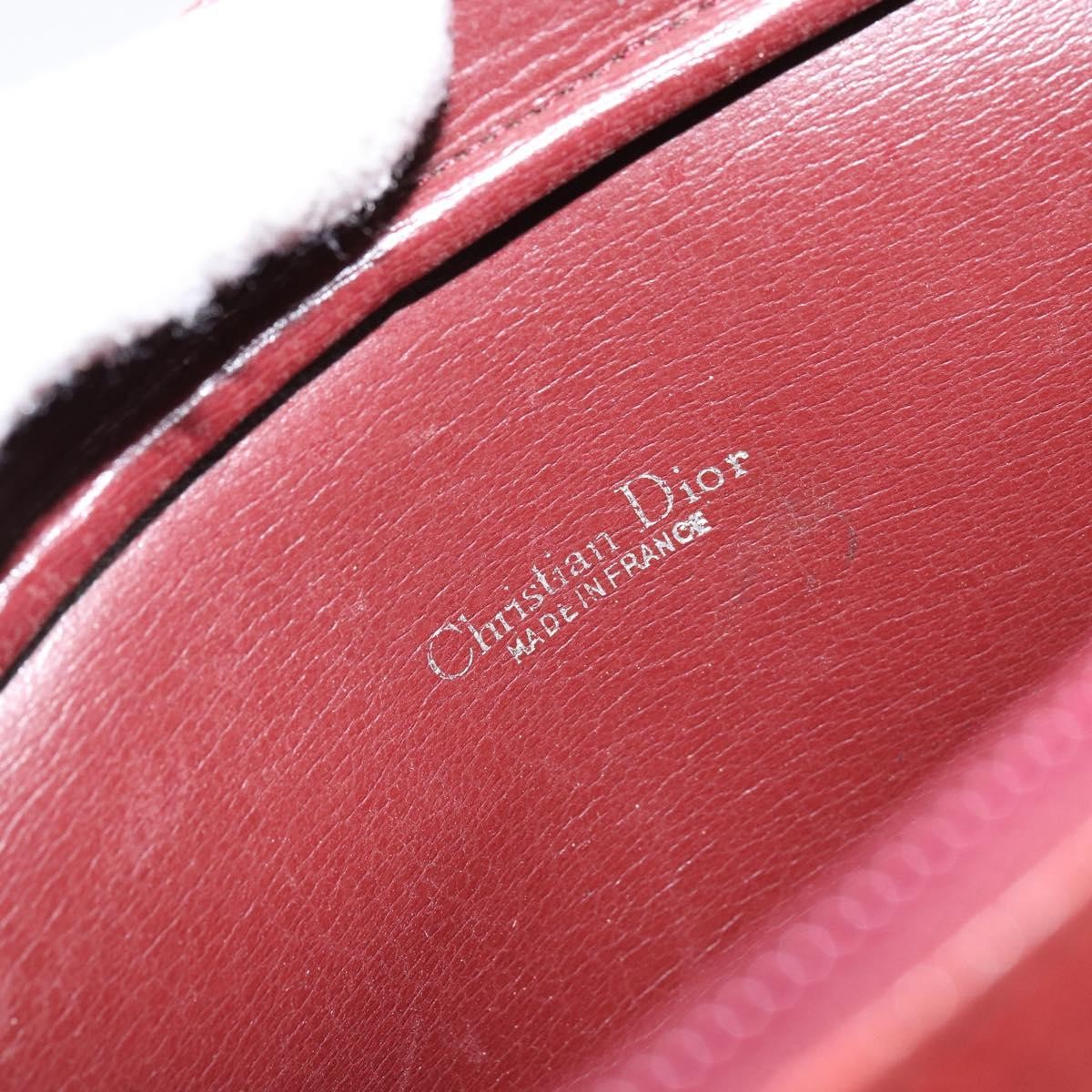 Christian Dior Vintage Shoulder Bag Leather, RED, LEATHER, Shoulder bag