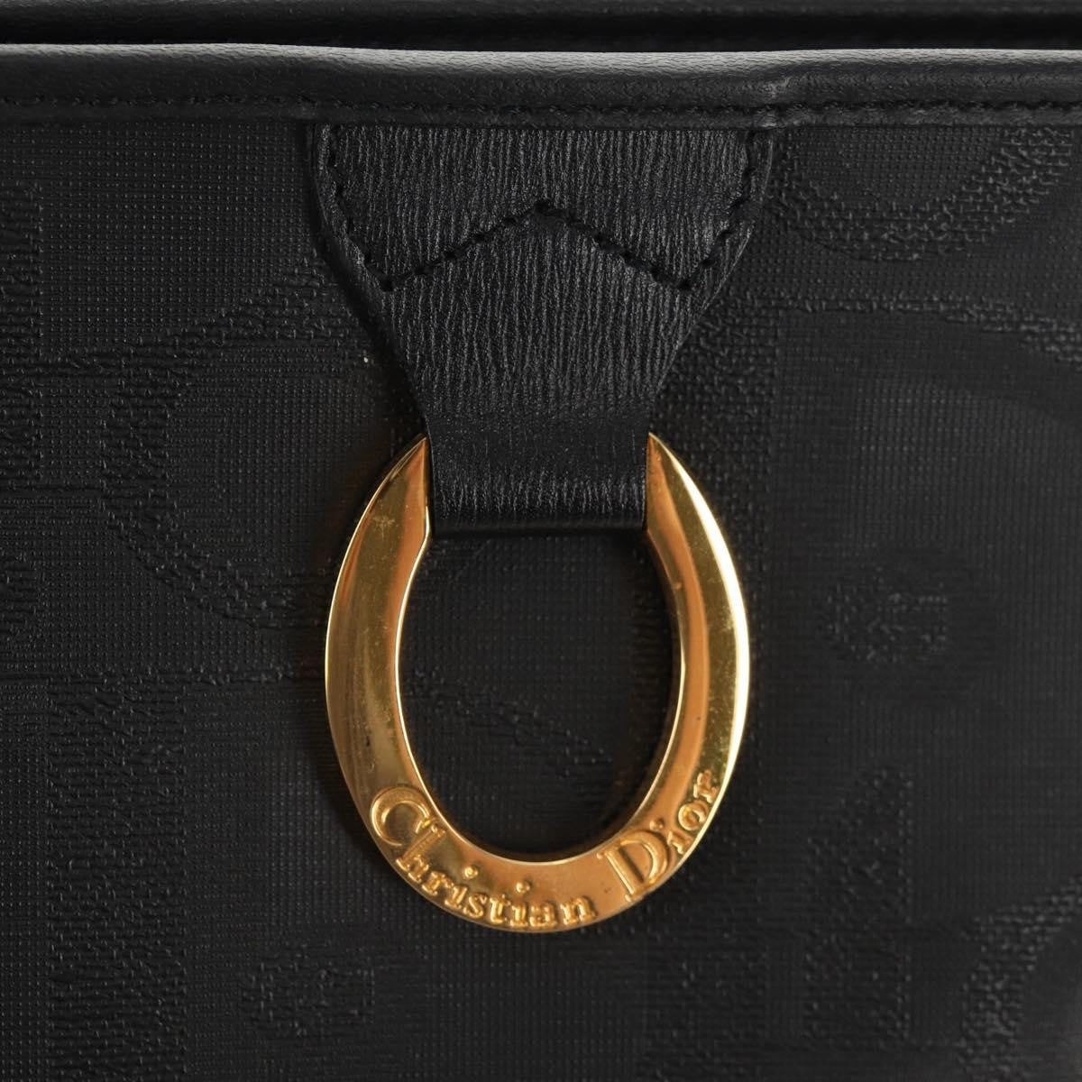 Christian Dior Vintage Trotter Pouch Diorissimo Canvas, BLACK, PVC, Clutche & pouche