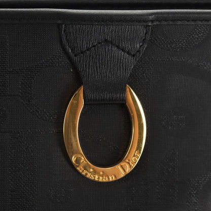 Christian Dior Vintage Trotter Pouch Diorissimo Canvas, BLACK, PVC, Clutche & pouche
