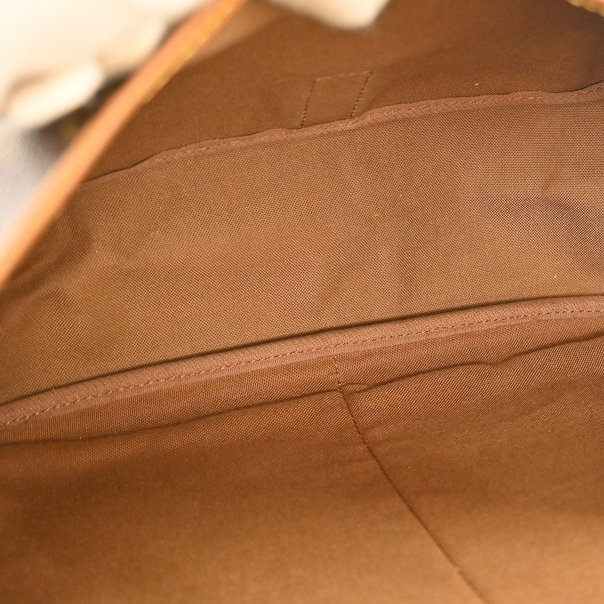 Louis Vuitton Saumur Handbag Monogram Canvas, BROWN, CANVAS, Shoulder bag