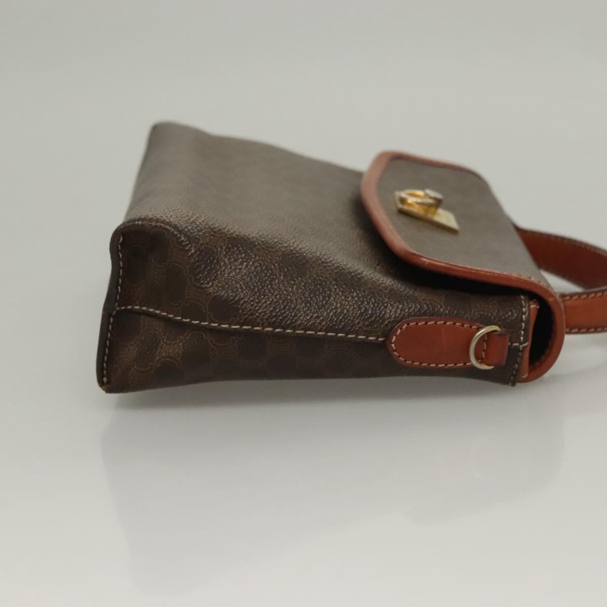 Celine Triomphe vintage handbag Macadam canvas, BROWN, CANVAS, Handbag