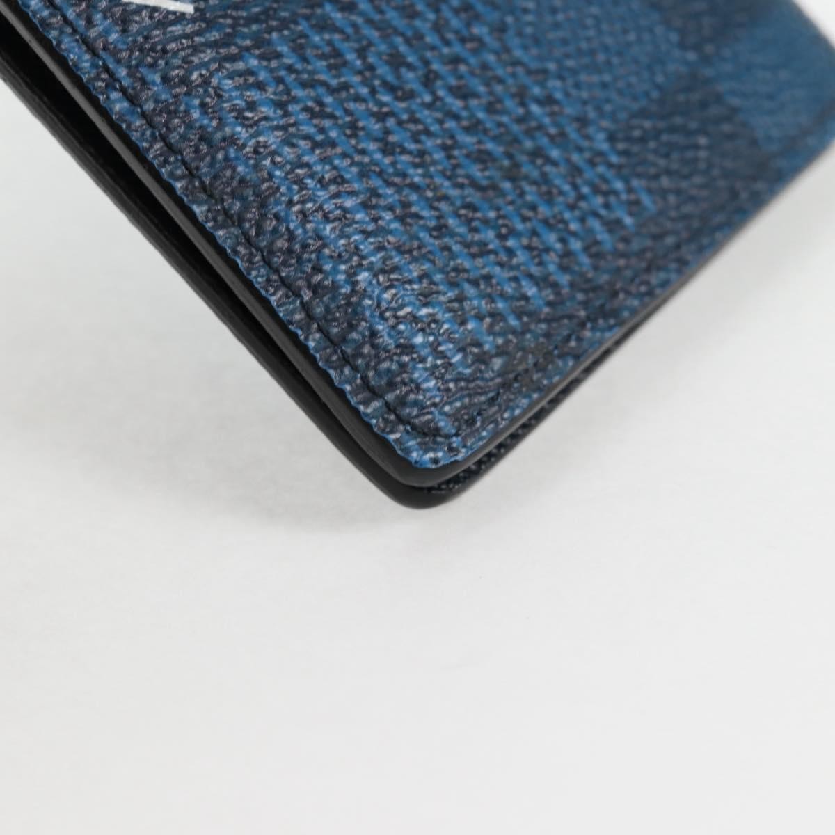Louis Vuitton Graphite Card Case Monogram Damier, BLUE, CANVAS, Card Holders