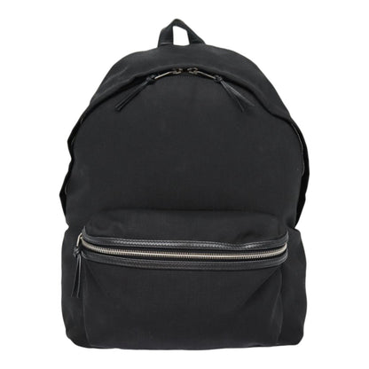 Saint Laurent City Backpack Canvas, BLACK, CANVAS, Backpack