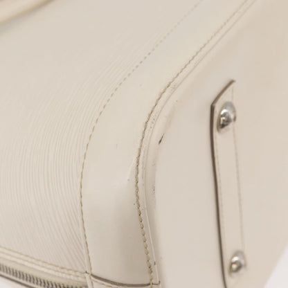 Louis Vuitton Alma Handbag Epi Leather, White, Leather, Handbag
