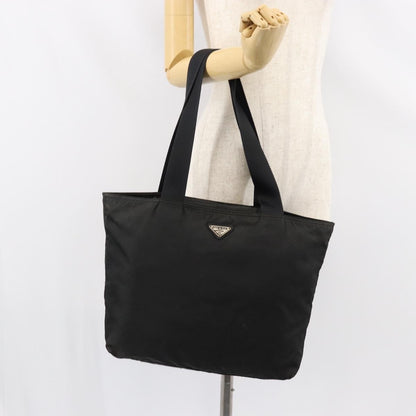 Prada Vintage Zip Tote Tessuto, BLACK, NYLON, Tote bag