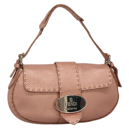 Fendi Vintage Selleria Flap Bag Leather, PINK, LEATHER, Shoulder bag