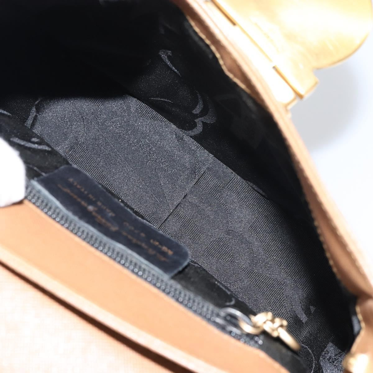 Salvatore Ferragamo Vintage Handbag Leather, BROWN, LEATHER, Handbag