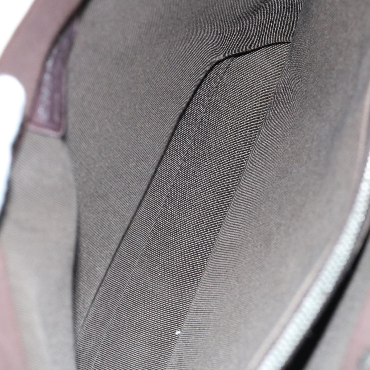 Chanel Vintage Metal Ring Tote Nylon, BROWN, NYLON, Tote bag