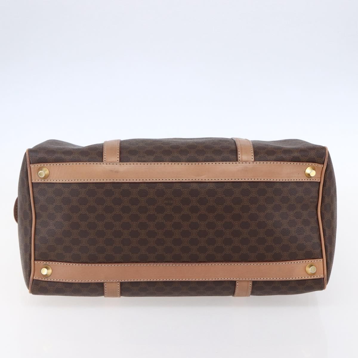 Celine Vintage Macadam Boston bag Canvas, BROWN, CANVAS, Handbag