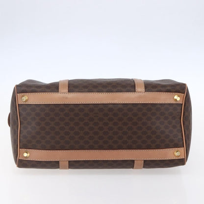 Celine Vintage Macadam Boston bag Canvas, BROWN, CANVAS, Handbag