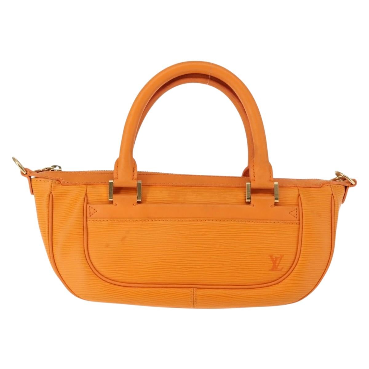 Louis Vuitton Danura Handbag Epi, ORANGE, LEATHER, Handbag