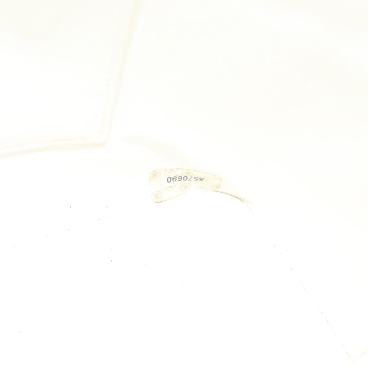 Chanel Medallion Tote Quilted Caviar, WHITE, LEATHER, Tote bag