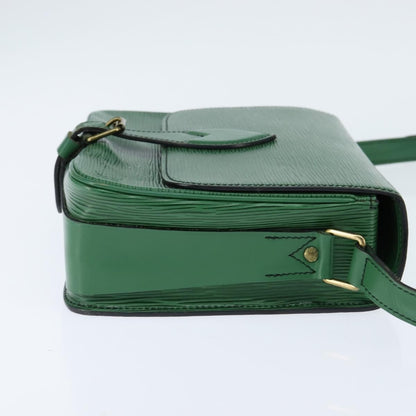 Louis Vuitton Cartouchiere Handbag Epi Leather, GREEN, LEATHER, Shoulder bag