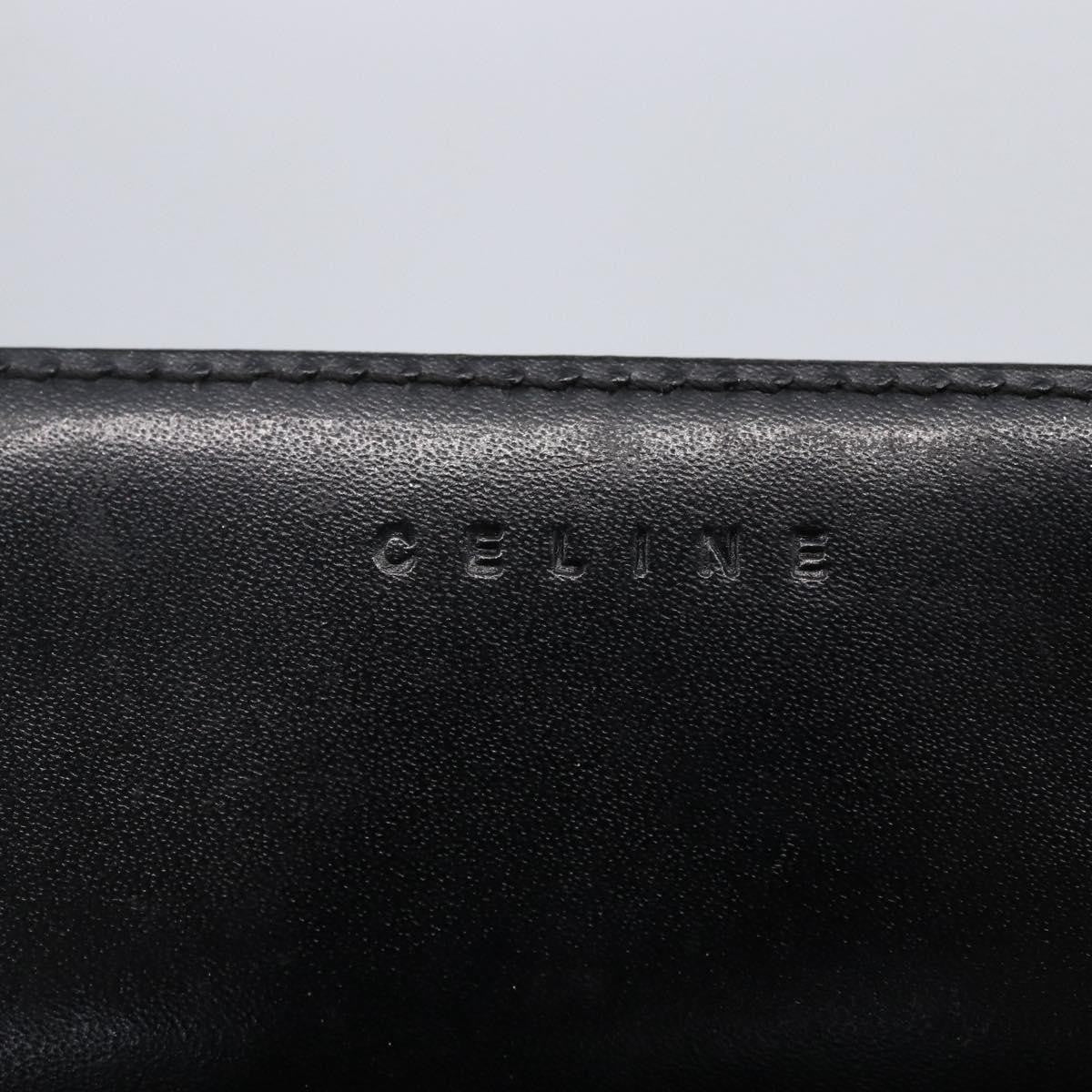 Celine Vintage Macadam Shoulder Bag Canvas, BLACK, CANVAS, Shoulder bag