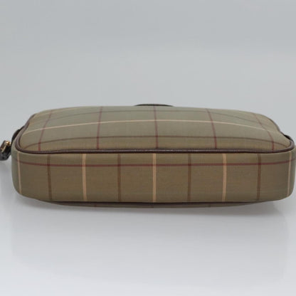 Burberry Nova check Pochette Canvas, BROWN, CANVAS, Clutche & pouche