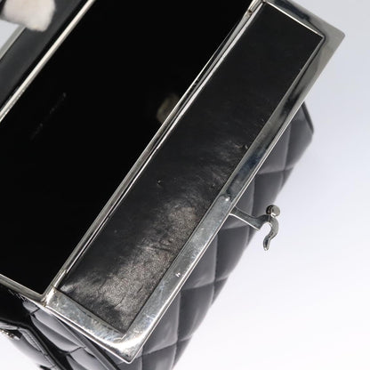 Chanel Vintage Vanity Case Patent, BLACK, PATENT_LEATHER, Toiletry Case
