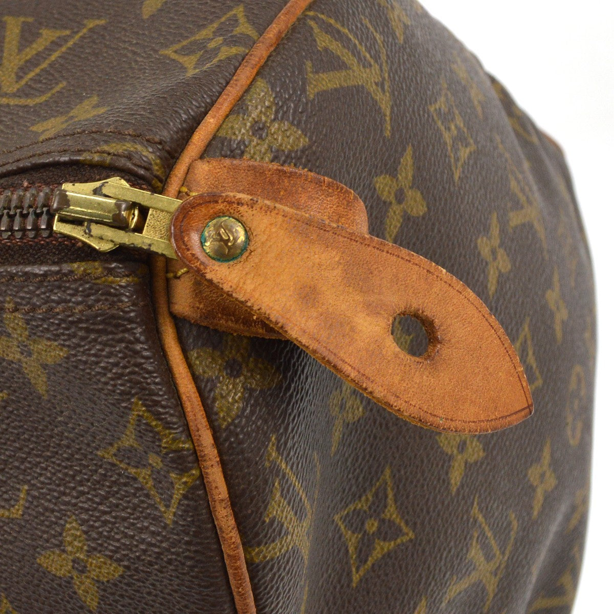 Louis Vuitton Speedy Handbag Monogram Canvas, BROWN, CANVAS, Handbag