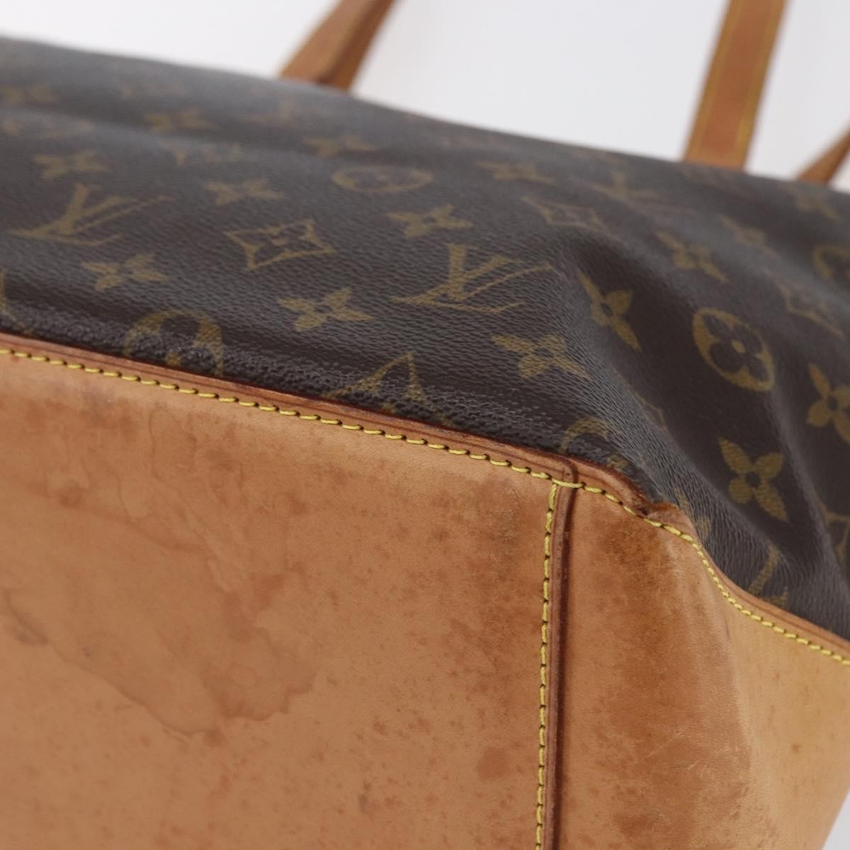 Louis Vuitton Cabas Mezzo Monogram Canvas, BROWN, CANVAS, Tote bag