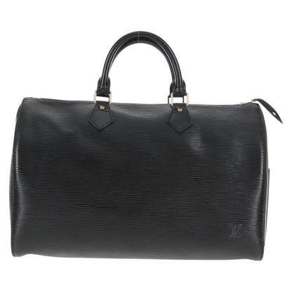 Louis Vuitton Speedy Handbag Epi Leather, BLACK, LEATHER, Handbag