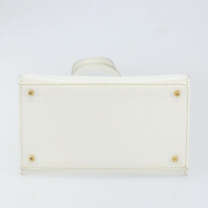 Versace Medusa Shoulder Bag Leather, WHITE, LEATHER, Shoulder bag