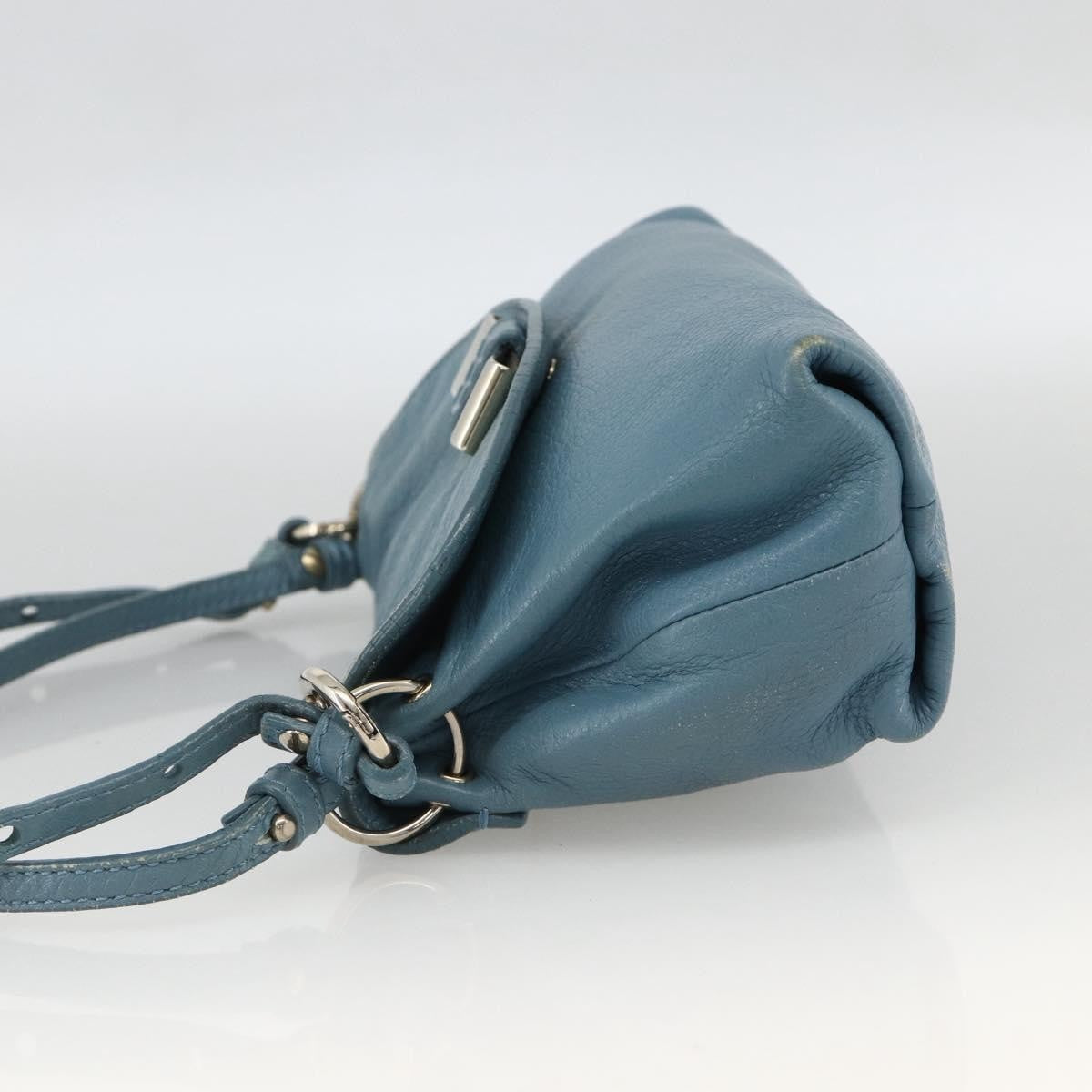 Chloe Lily Handbag Leather, Blue, Leather, Handbag