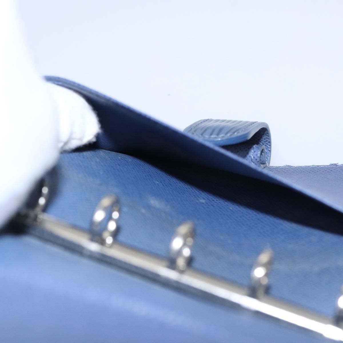 Louis Vuitton Agenda Cover Epi Leather, BLUE, LEATHER, Wallets