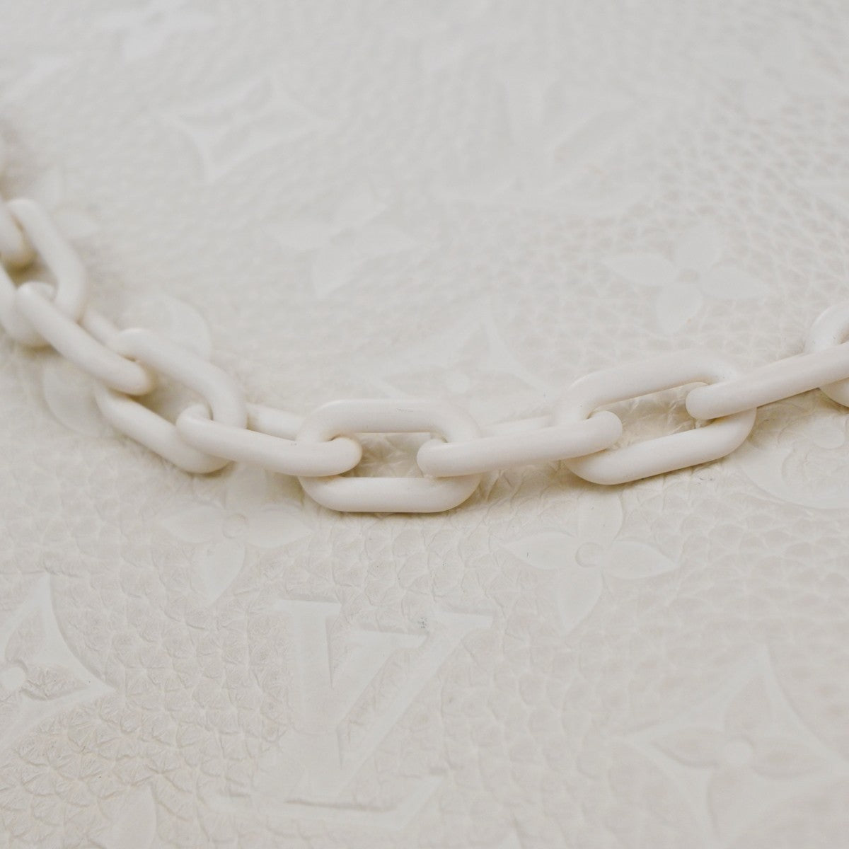 Louis Vuitton Pochette A4 Monogram Taurillon Leather, WHITE, LEATHER, Clutche & pouche