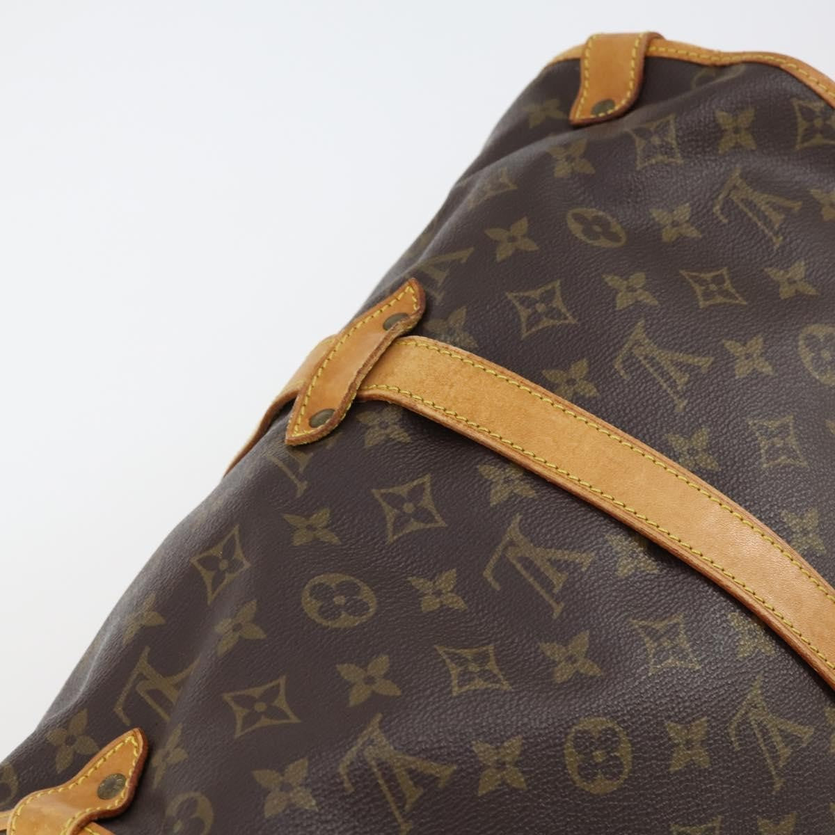 Louis Vuitton Saumur Handbag Monogram Canvas, BROWN, CANVAS, Shoulder bag