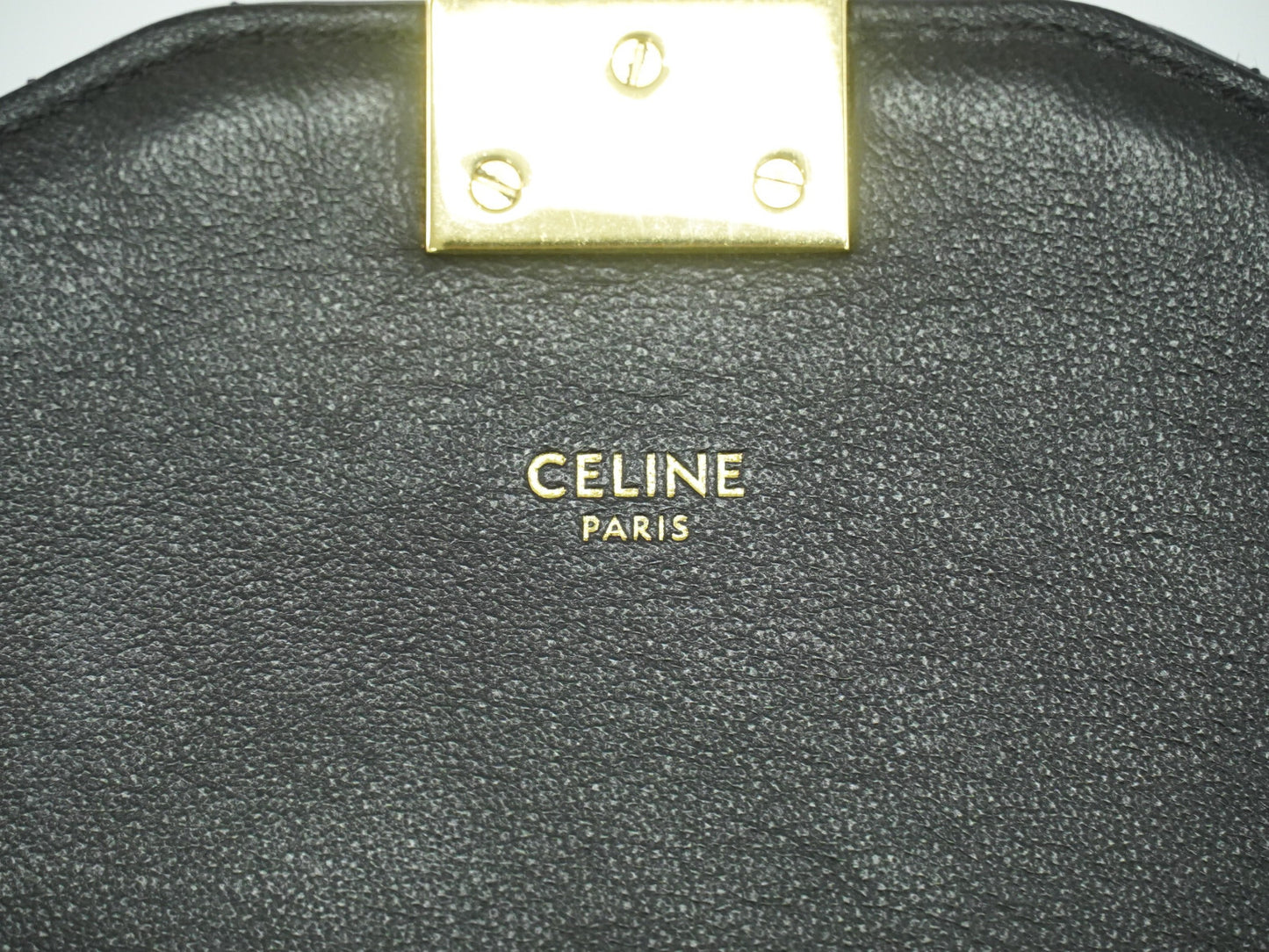Celine C Bag Quilted Leather Small, BROWN, LEATHER, Handbag