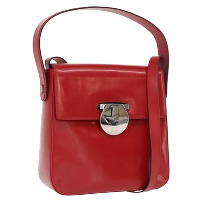 Salvatore Ferragamo Vala Handbag Leather, RED, LEATHER, Handbag