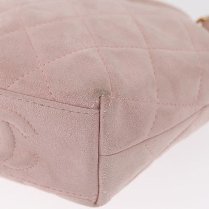 Chanel Vintage CC Hand bag Suede, PINK, SUEDE, Handbag