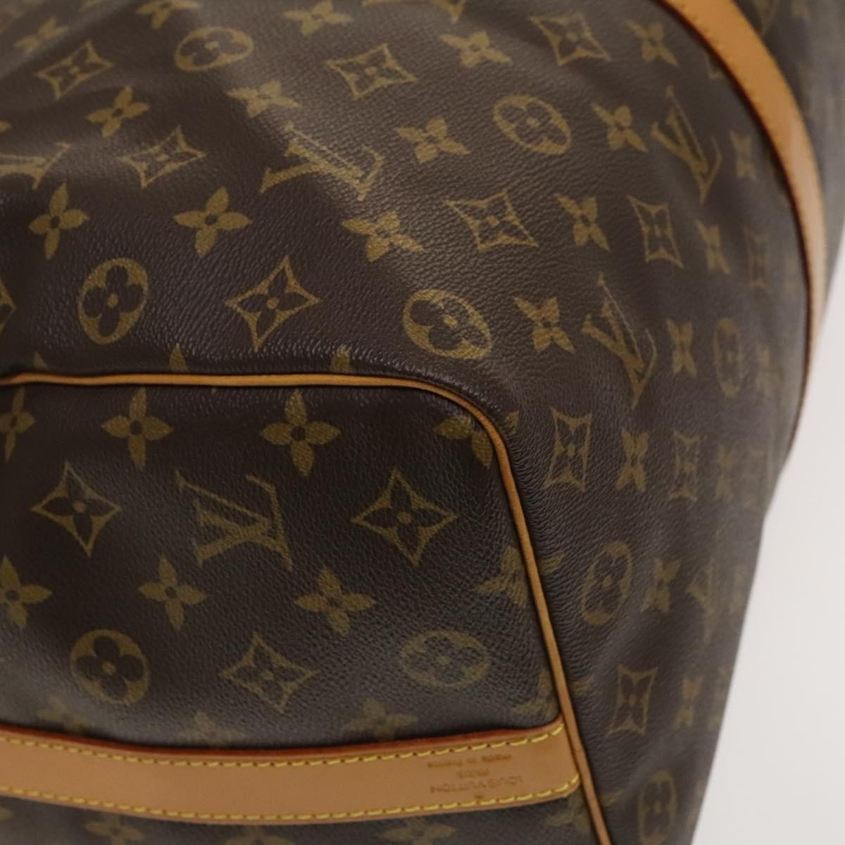 Louis Vuitton Keepall Bandouliere Bag Monogram Canvas, BROWN, CANVAS, Travel bag