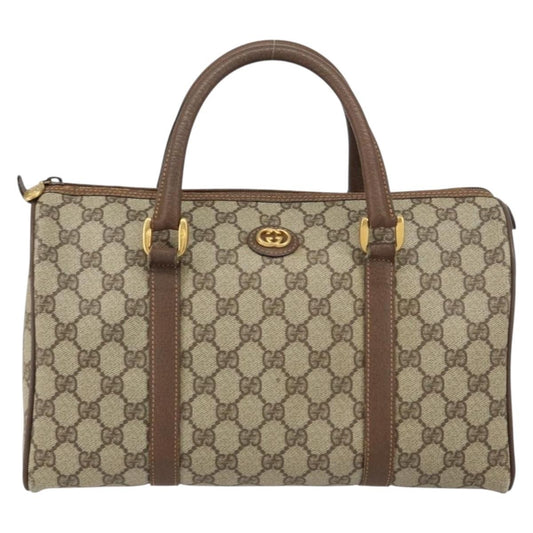 Gucci Vintage Duffle Bag GG Coated Canvas, BEIGE, CANVAS, Travel bag