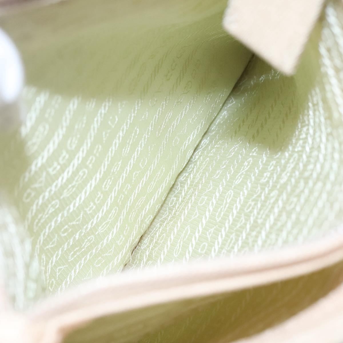 Prada Zip Messenger Canvas, BEIGE, CANVAS, Shoulder bag