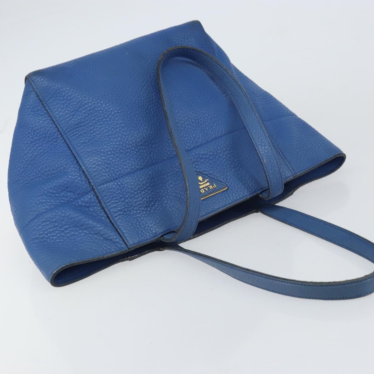 Prada Tote Vitello Daino Vitello Daino, BLUE, LEATHER, Tote bag