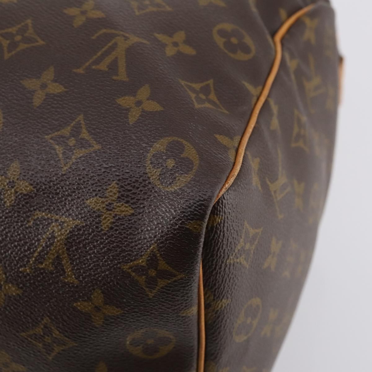 Louis Vuitton Keepall Bag Monogram Canvas, BROWN, CANVAS, Travel bag