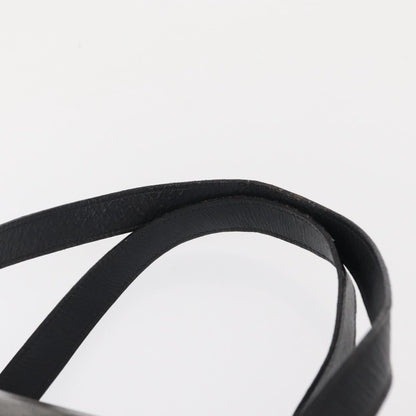 Celine Vintage Macadam Shoulder Bag Canvas and Leather, BLACK, CANVAS, Shoulder bag