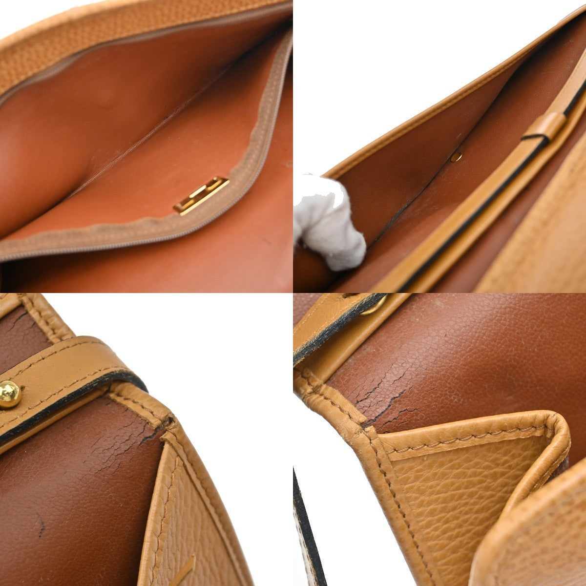 Christian Dior Vintage CD Logo Shoulder Bag Leather, BROWN, LEATHER, Shoulder bag