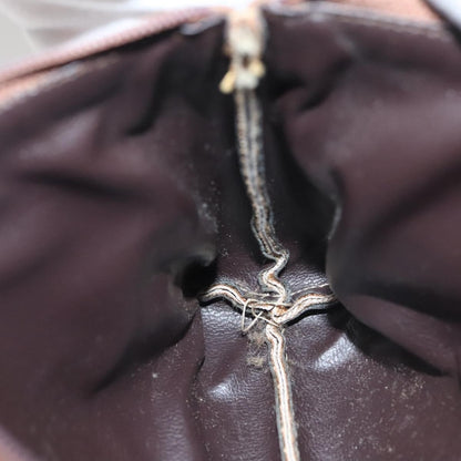 Christian Dior Vintage Honeycomb Zip Pouch Coated Canvas, BEIGE, PVC, Clutche & pouche