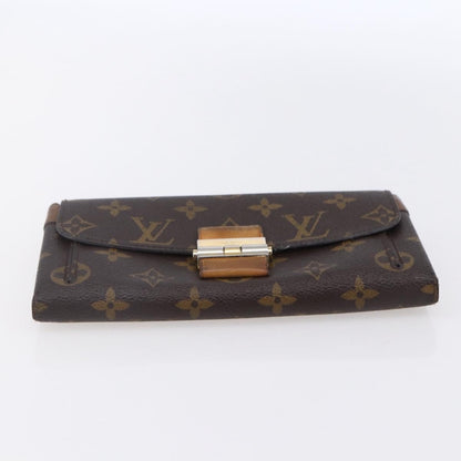 Louis Vuitton Elysee Wallet Monogram Canvas and Leather, CAMEL, CANVAS, Wallets