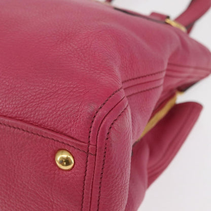 Miu Miu Phenix Convertible Tote Leather, PINK, LEATHER, Tote bag