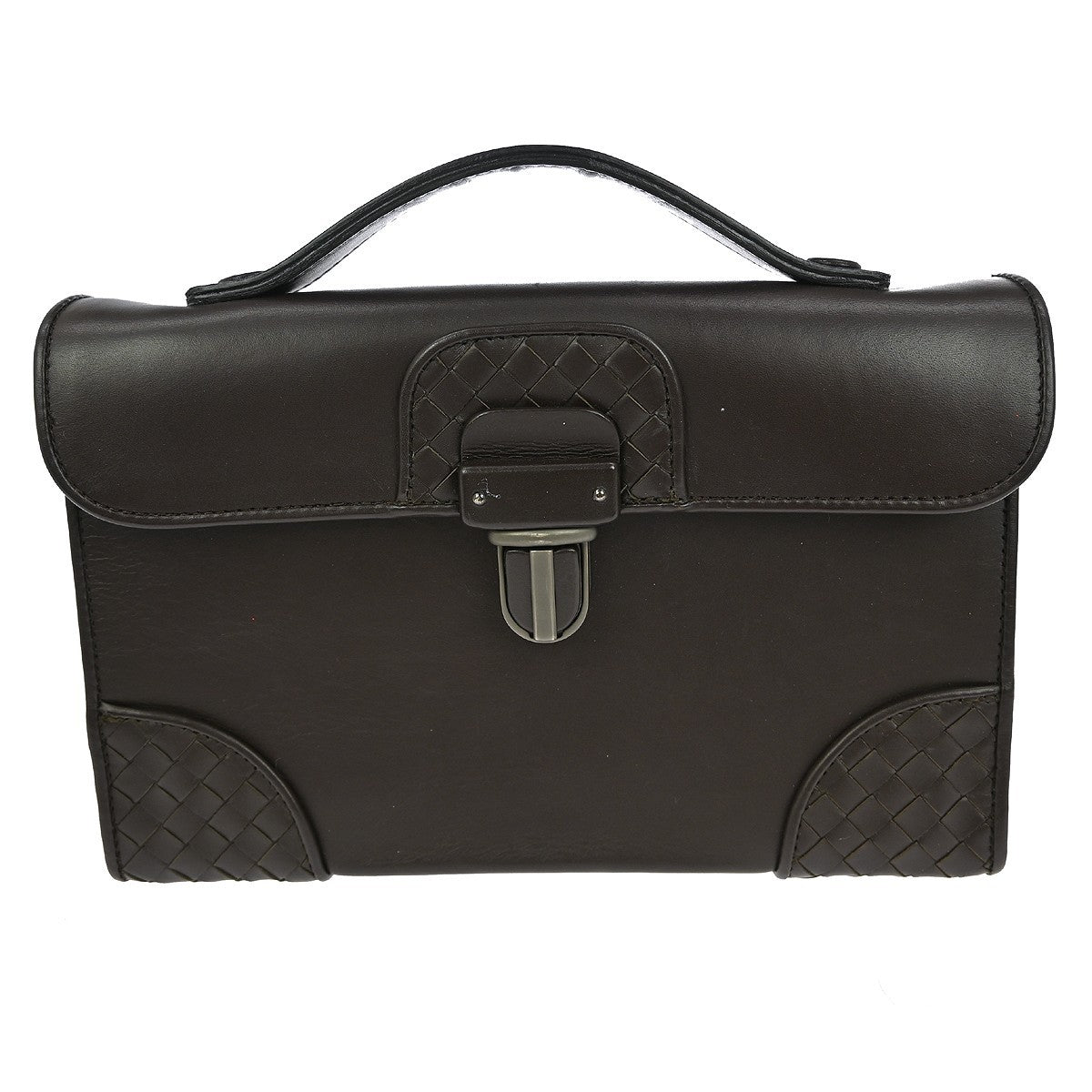 Bottega Veneta Intrecciato Handbag Leather, BROWN, LEATHER, Handbag